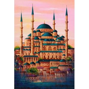 S. A. Noory, 24 x 36 Inch, Acrylic on Canvas, Cityscape Painting, AC-SAN-245 S. A. Noory, 24 x 36 Inch, Acrylic on Canvas, Cityscape Painting, AC-SAN-245